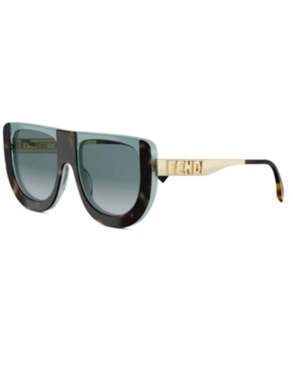 Fendi Fendigraphy 40203I 95P Havana Green Gradient Sunglasses FE40203I